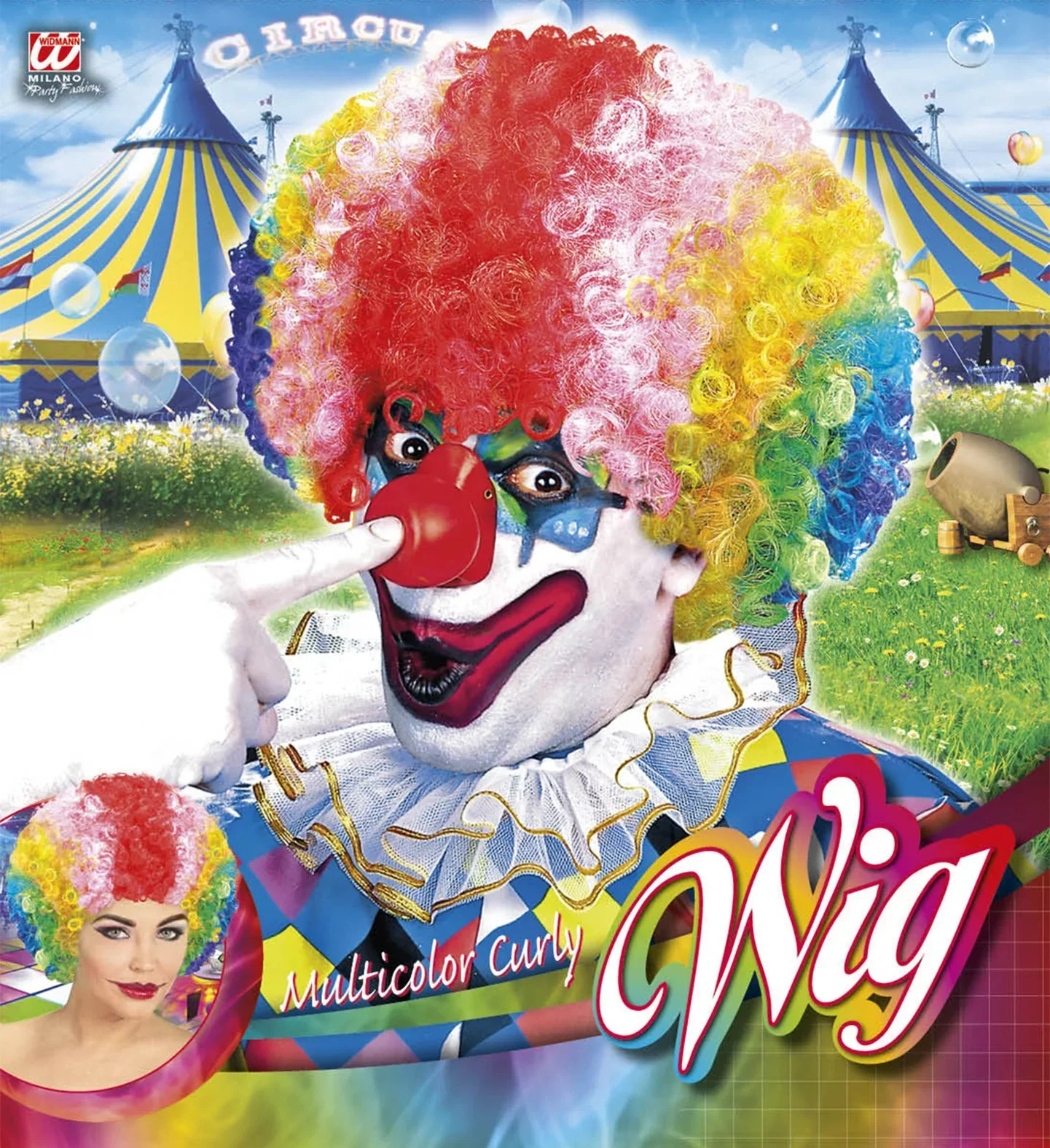 Peluca Payaso Multicolor - Image 3