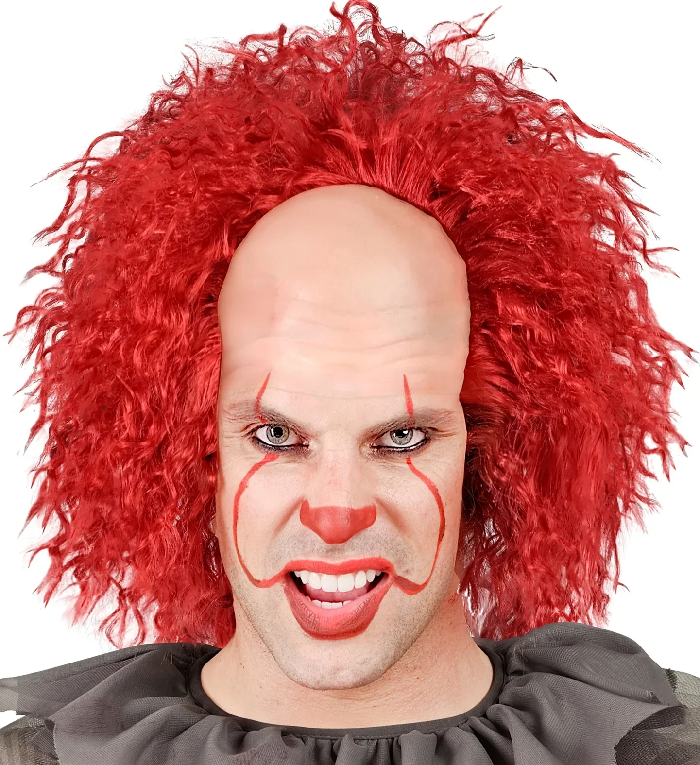 Peluca Pelirroja con Calva de Penny el Payaso Asesino