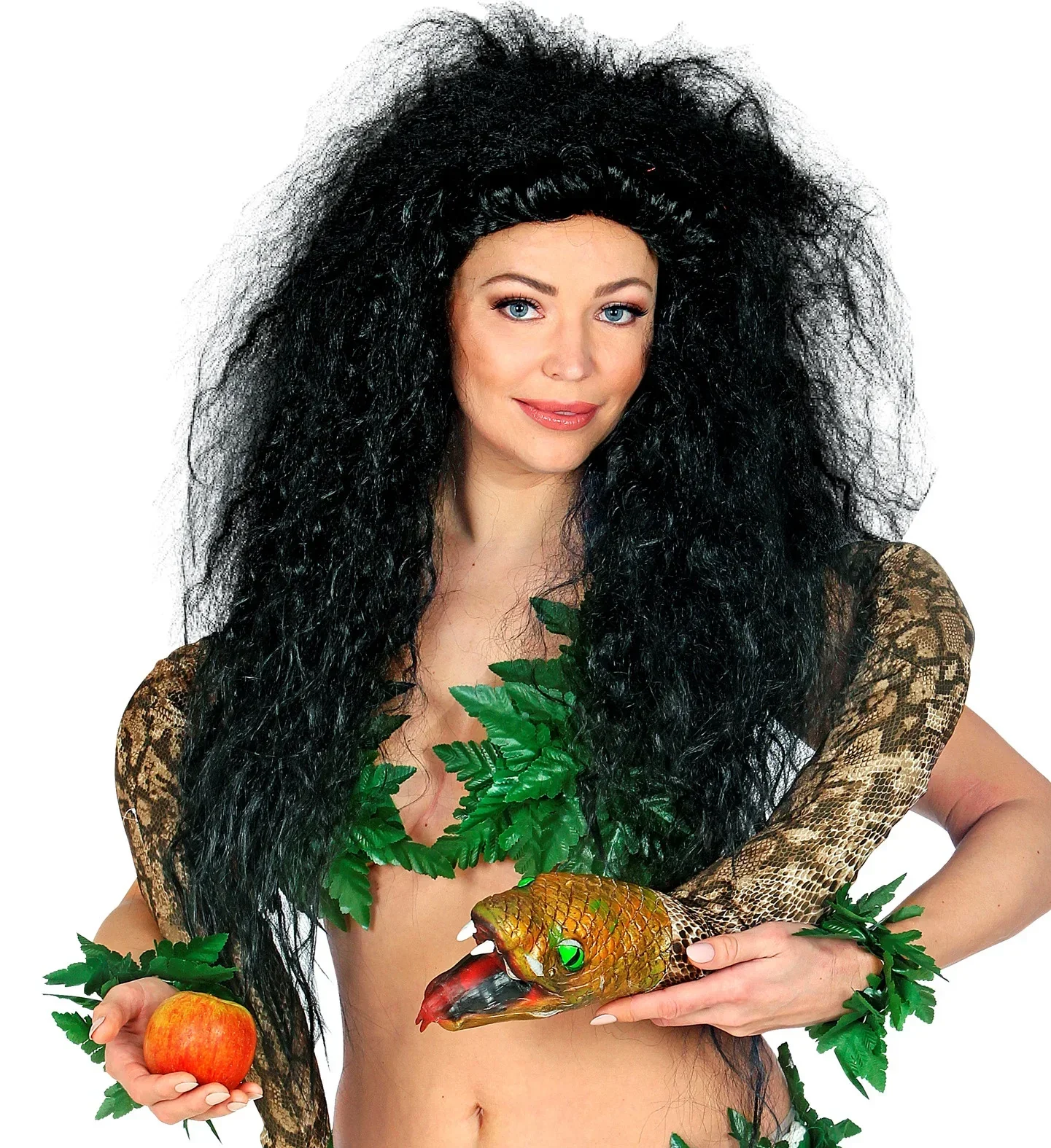 Peluca de Rockera Morena Afro Larga - Image 3