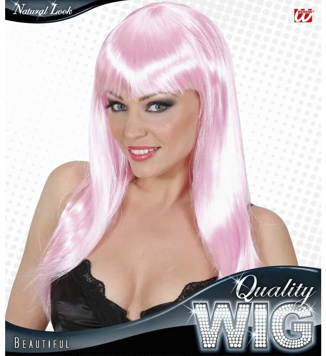 Peluca Rosa Lisa Larga - Image 2