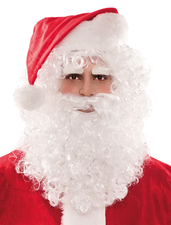 Peluca de Santa Claus con Barba y Cejas