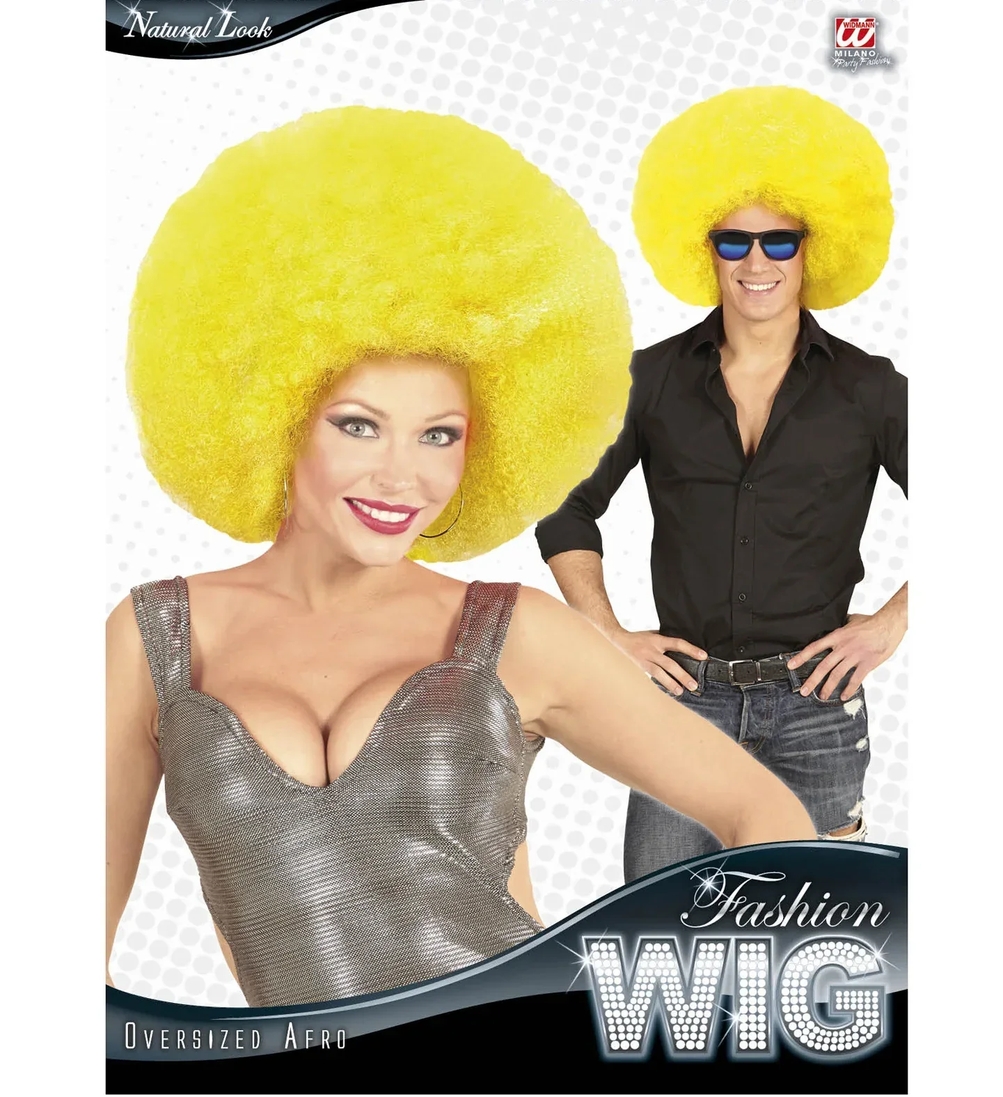 Peluca Super Afro Amarilla - Image 5