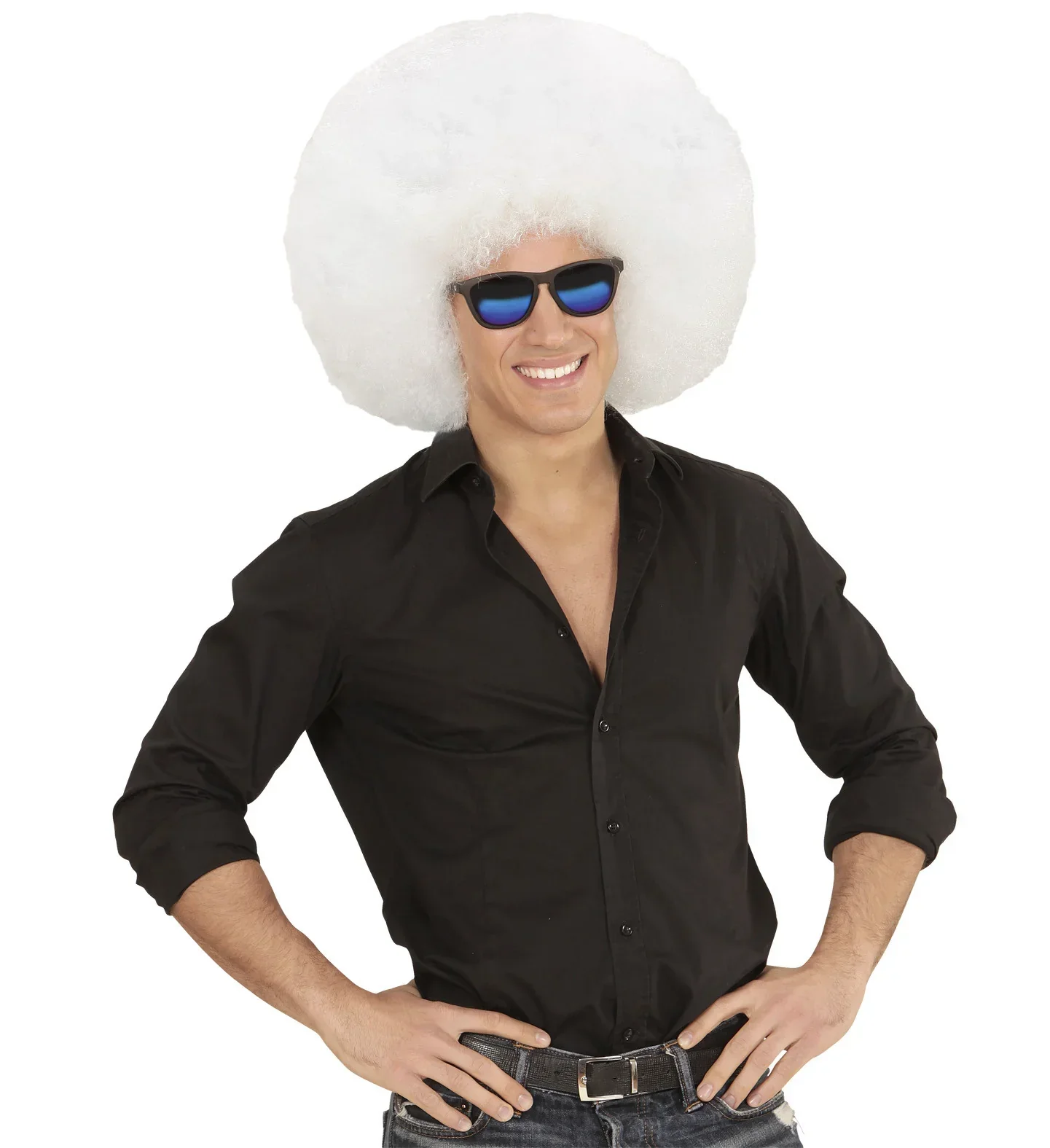 Peluca Super Afro Blanca - Image 2