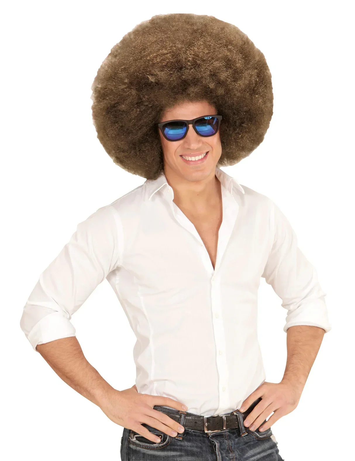 Peluca Super Afro Castaña Clara - Image 2
