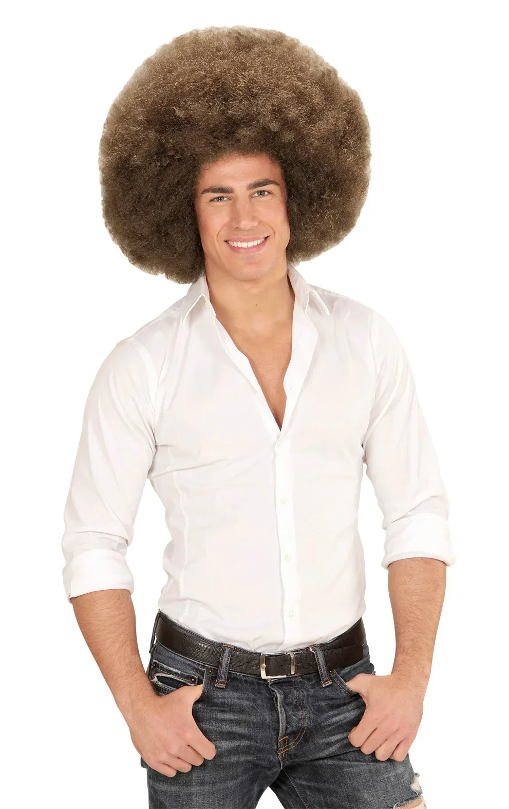 Peluca Super Afro Castaña Clara - Image 3