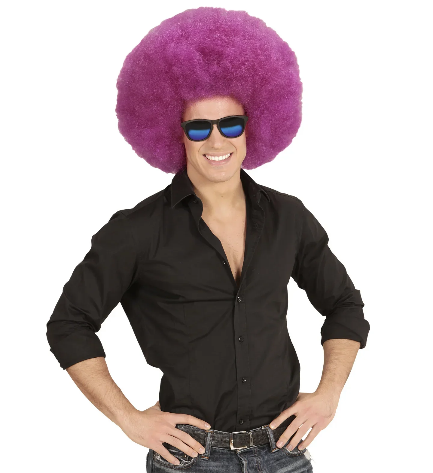 Peluca Super Afro Morada - Image 2