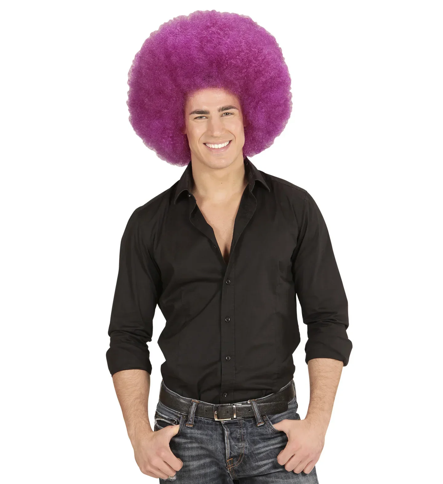 Peluca Super Afro Morada - Image 3