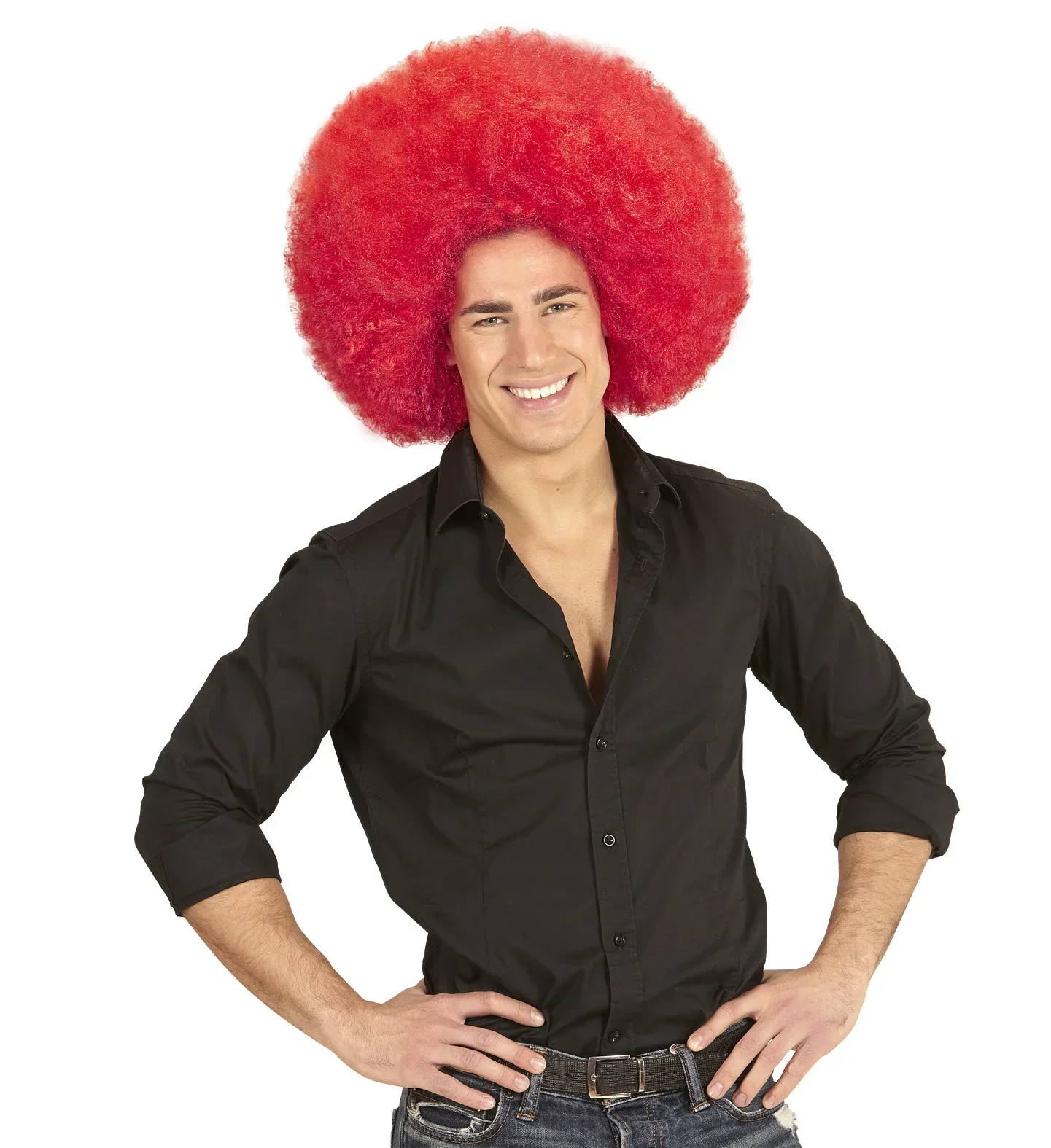Peluca Super Afro Roja - Image 3