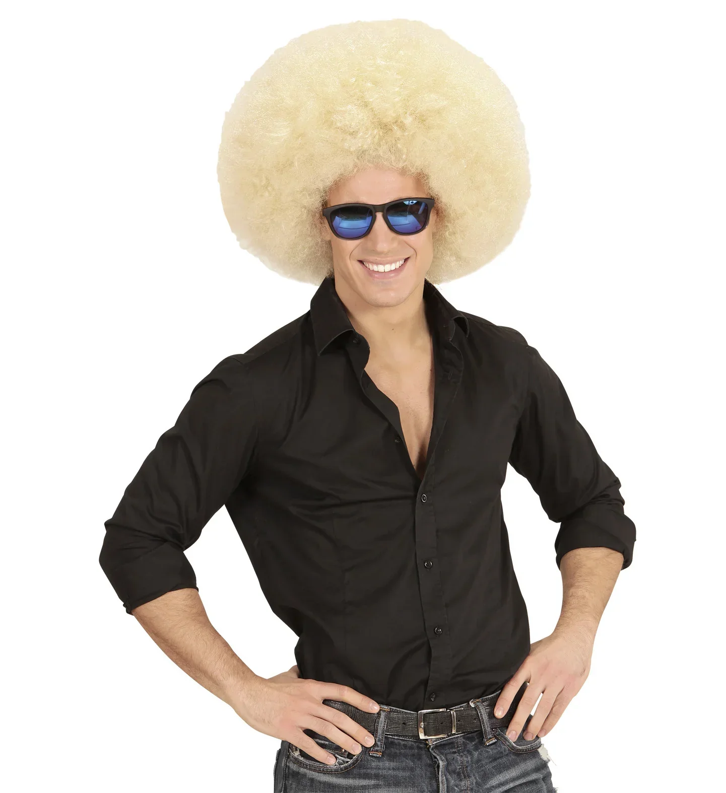 Peluca Super Afro Rubia - Image 2