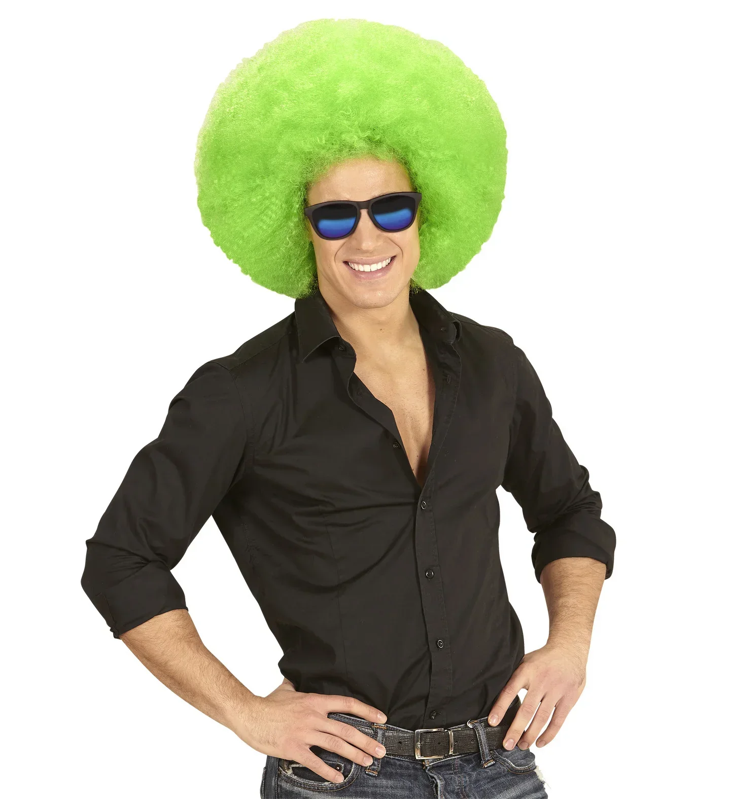 Peluca Super Afro Verde - Image 2