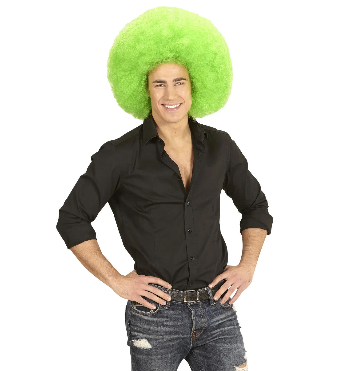 Peluca Super Afro Verde - Image 3