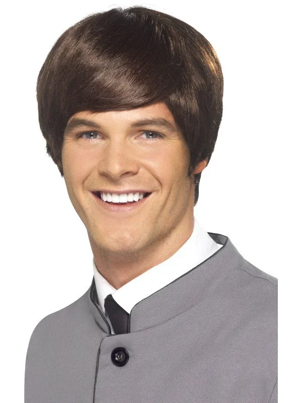 Peluca The Beatles Castaña