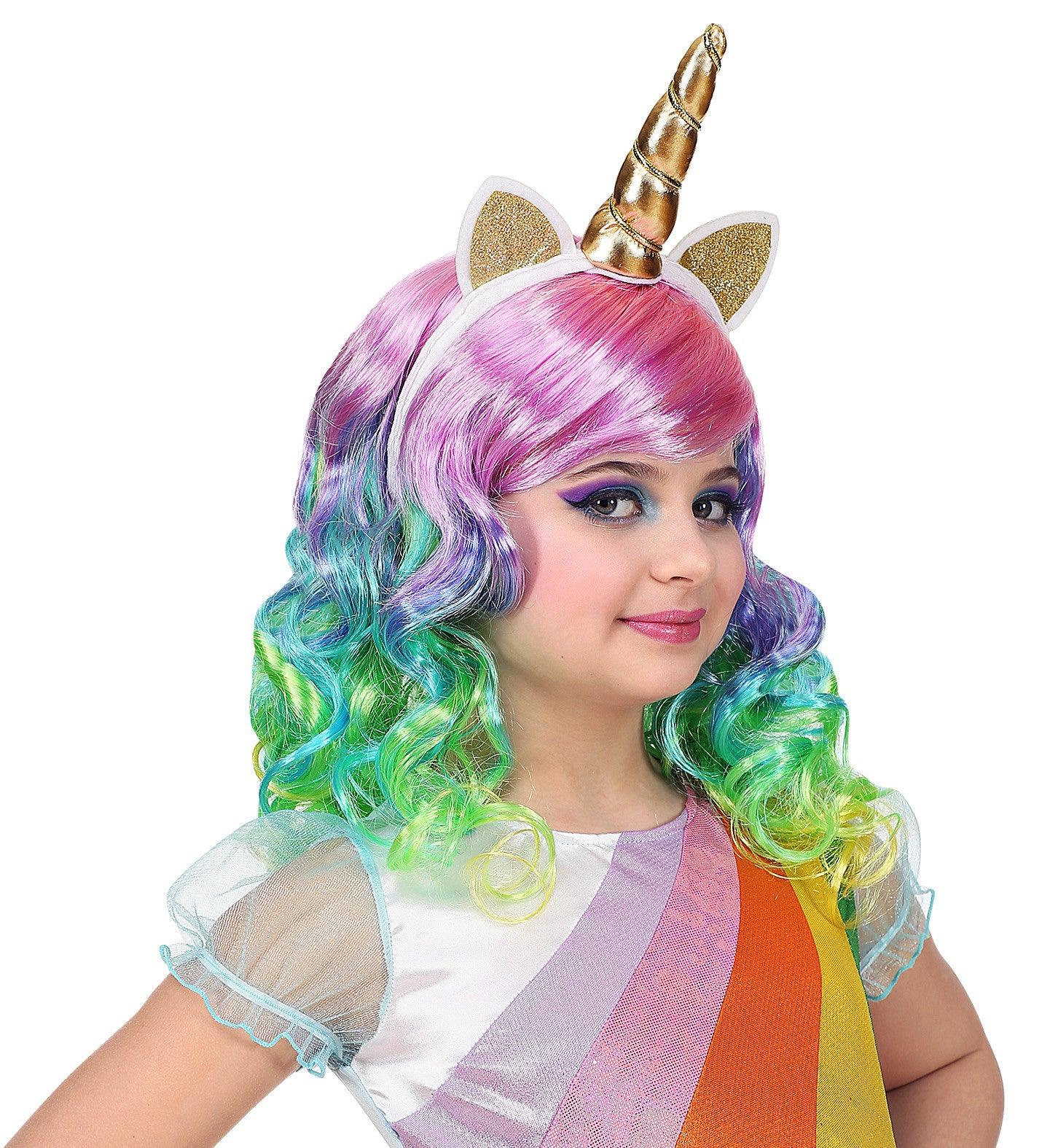 Peluca de Unicornio con Diadema para Niña - Image 2