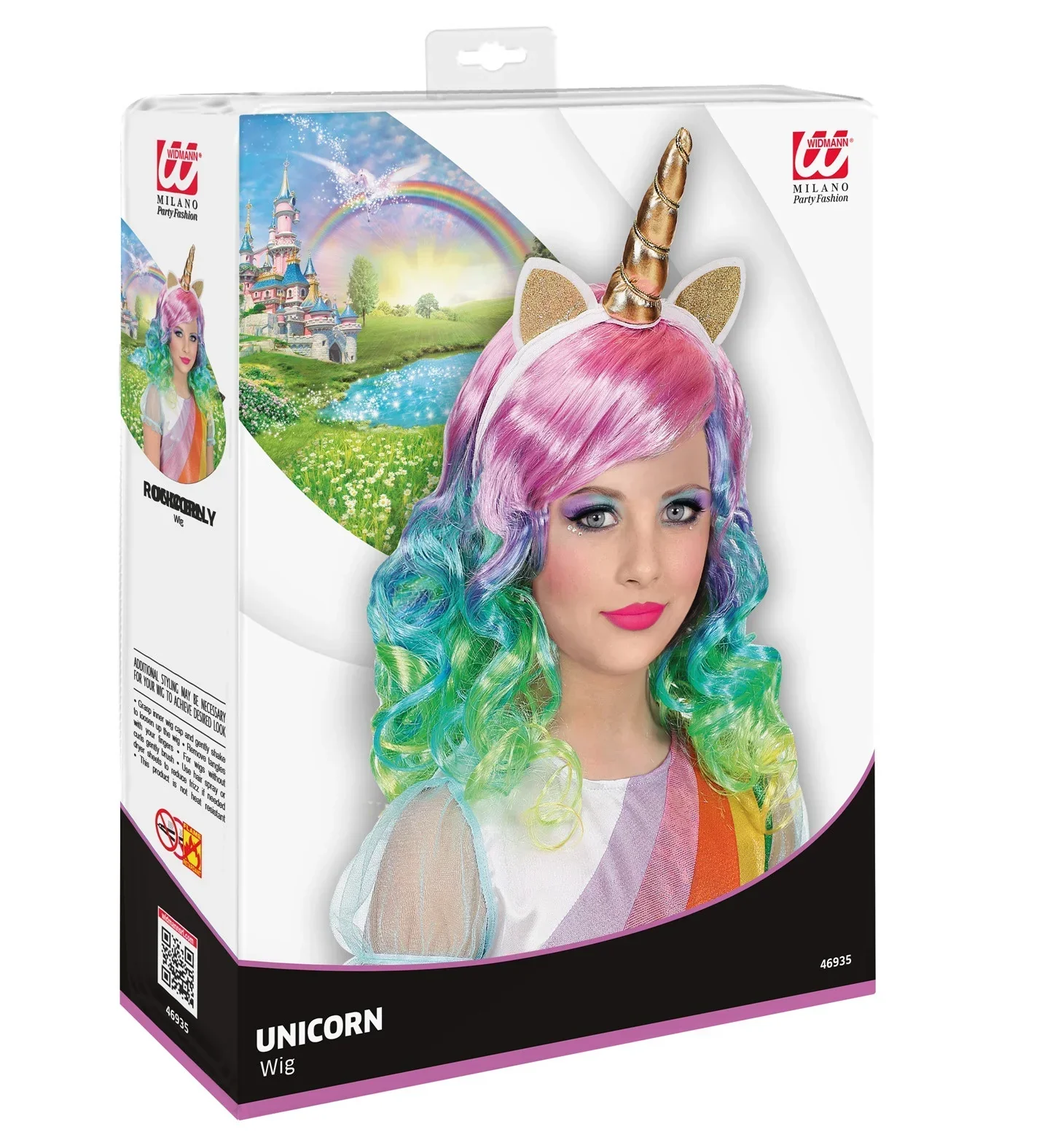 Peluca de Unicornio con Diadema para Niña - Image 3
