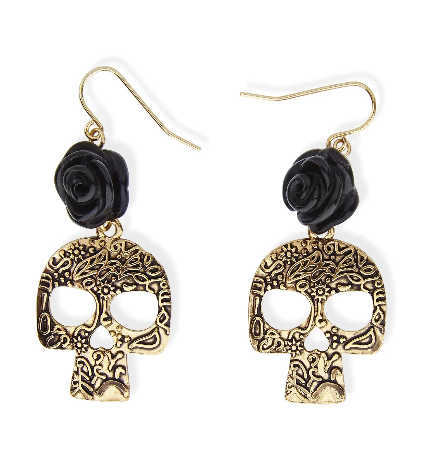 Pendientes de Catrina con Calaveras