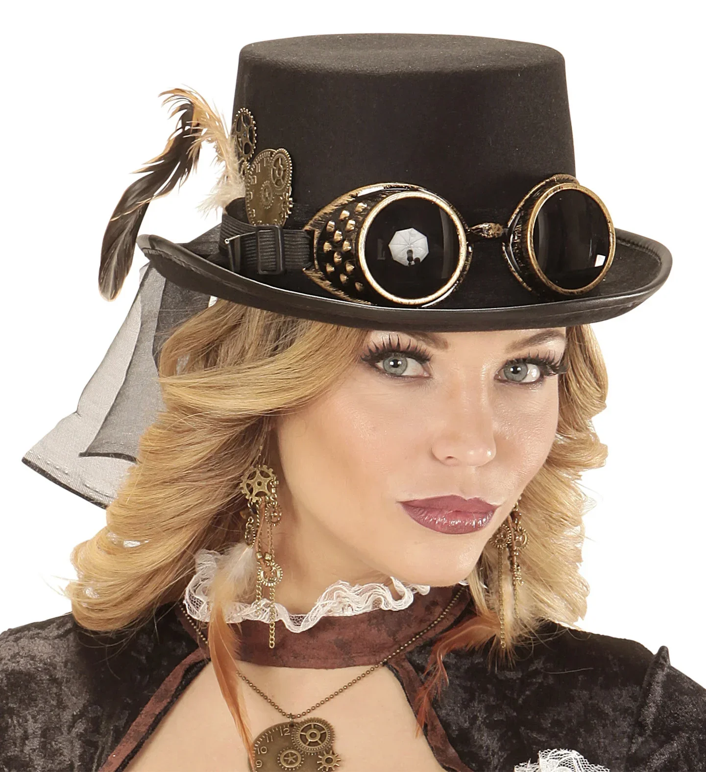 Pendientes Steampunk con Plumas - Image 3
