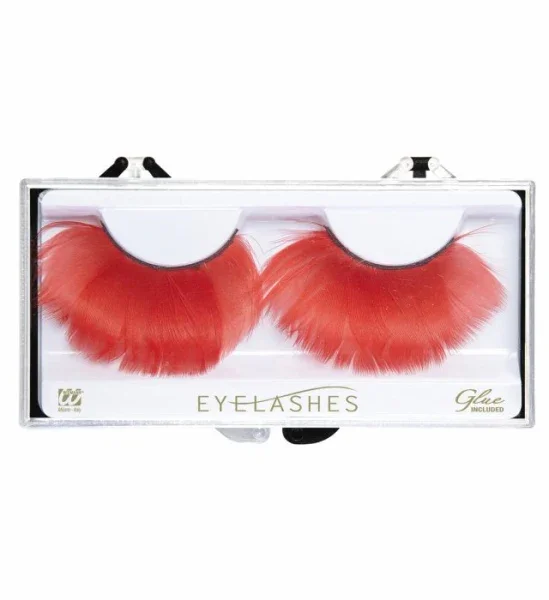 Pestañas de Plumas Rojas - Image 3