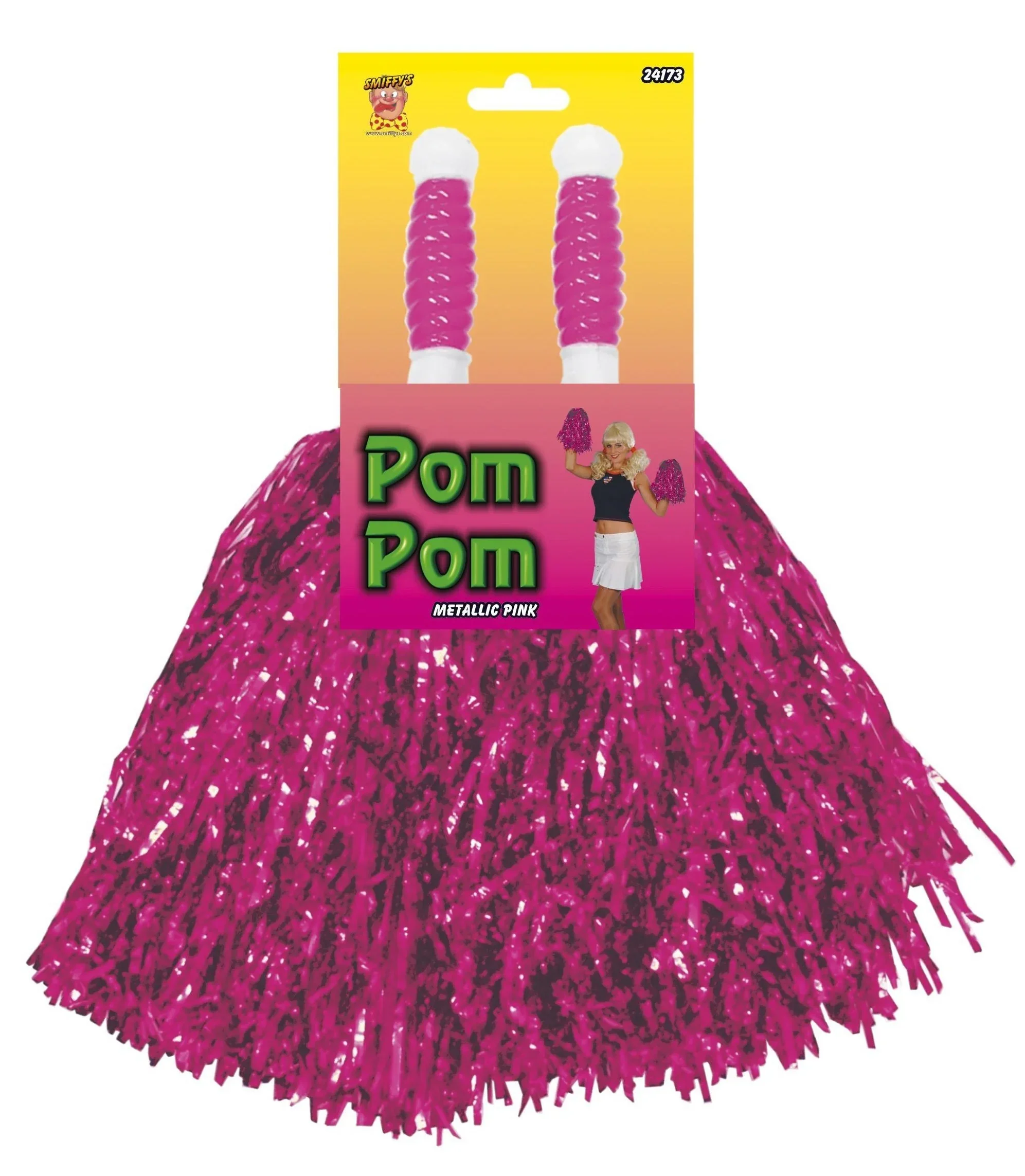 Pompones Rosa Fucsia de Animadora - Image 2