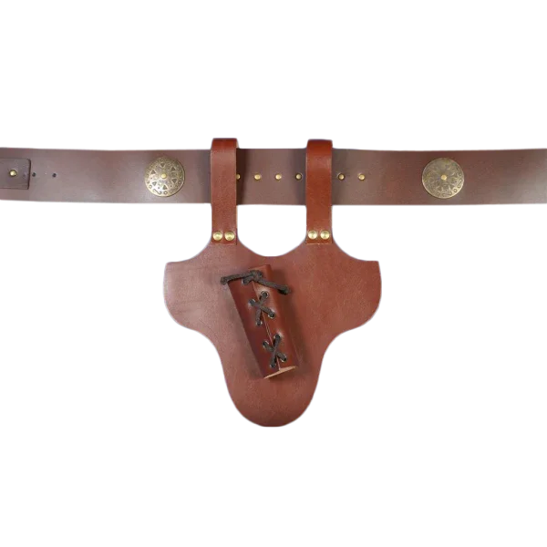 Porta Espada de Cuero Marrón para Cinturón - Image 2