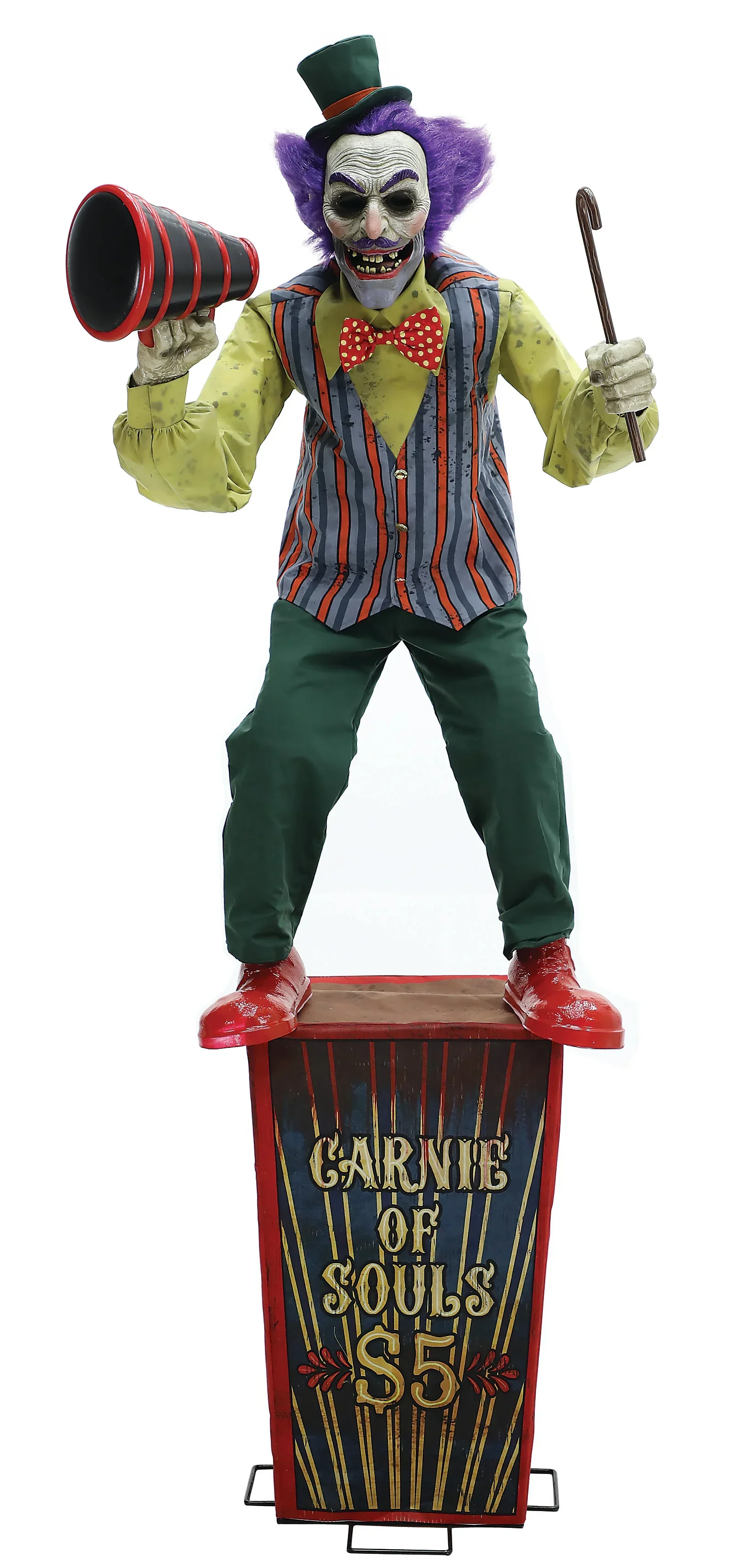 Presentador de Circo Siniestro con Movimiento, Luz y Sonido