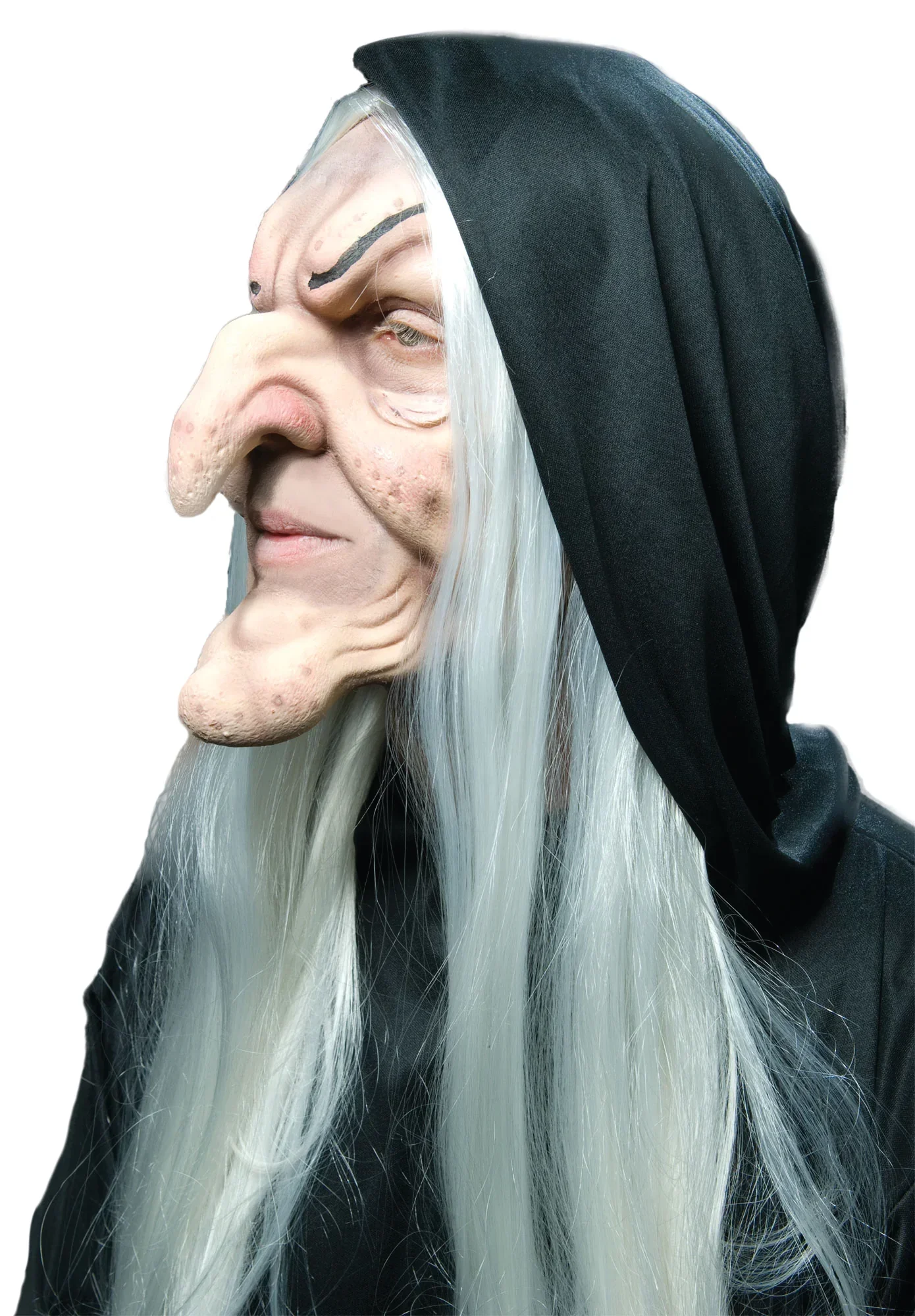 Prótesis de Cara de Bruja Anciana
