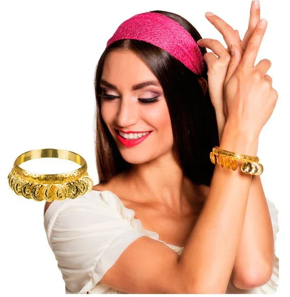 Pulsera de Gitana Zíngara con Monedas Doradas - Image 2