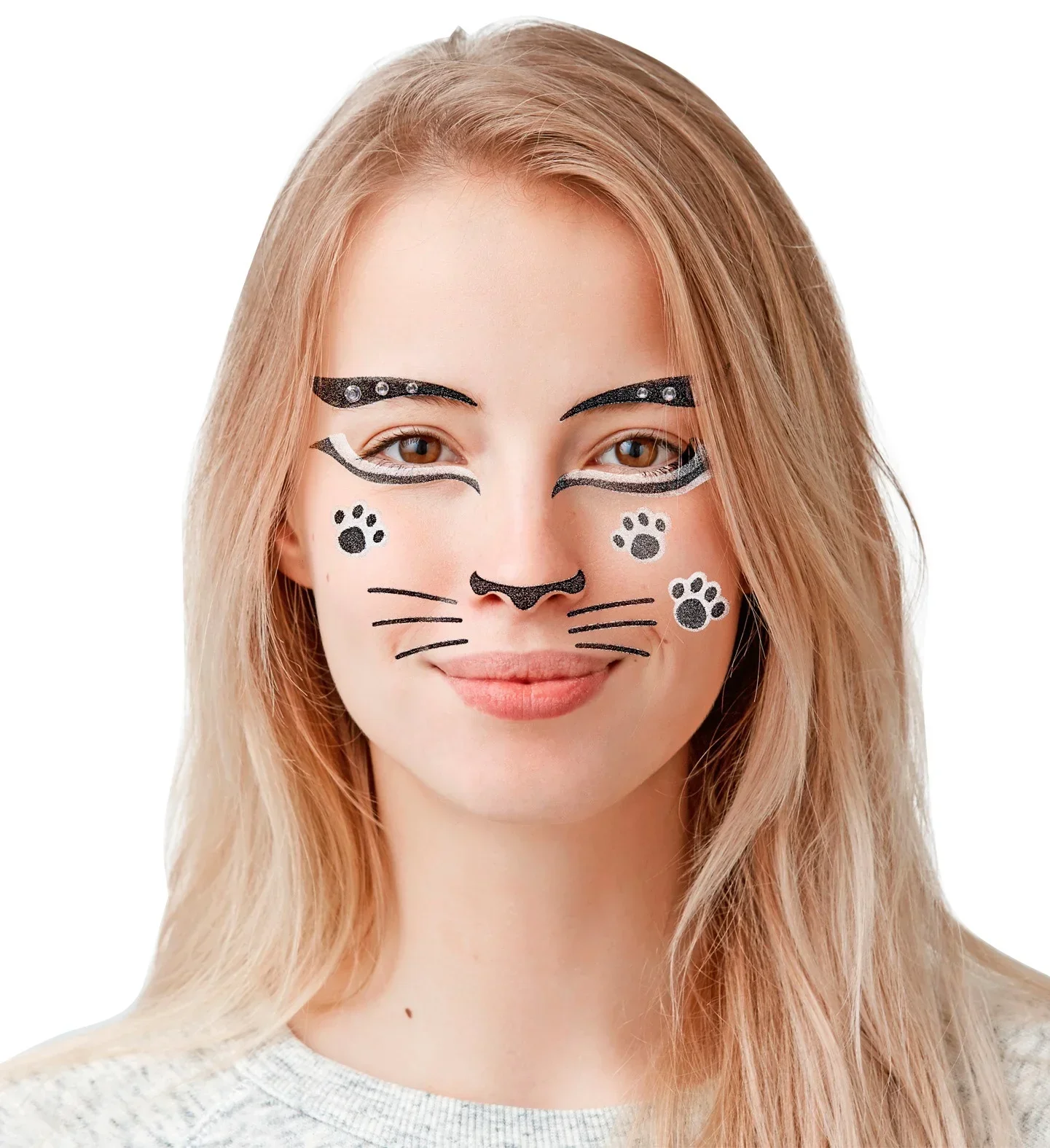 Set de Adhesivos de Gata con Purpurina - Image 2
