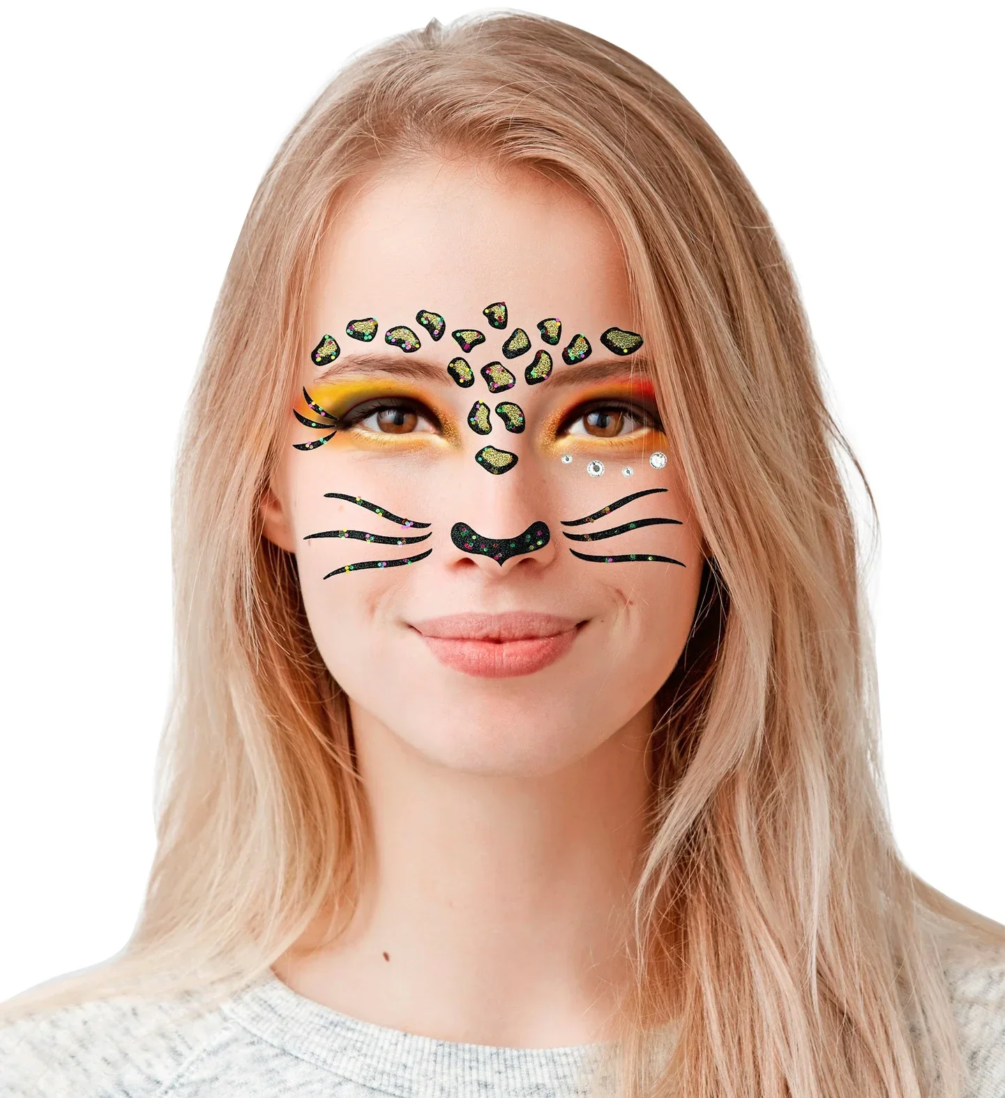 Set de Adhesivos de Leopardo con Purpurina - Image 2