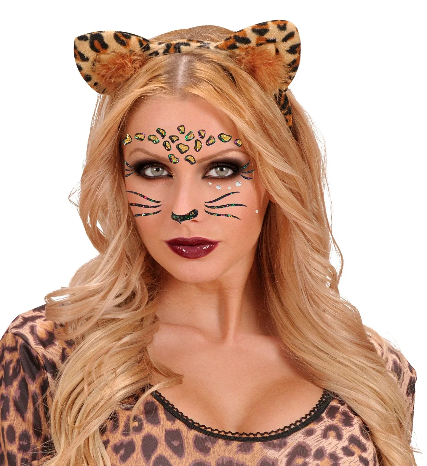 Set de Adhesivos de Leopardo con Purpurina - Image 3