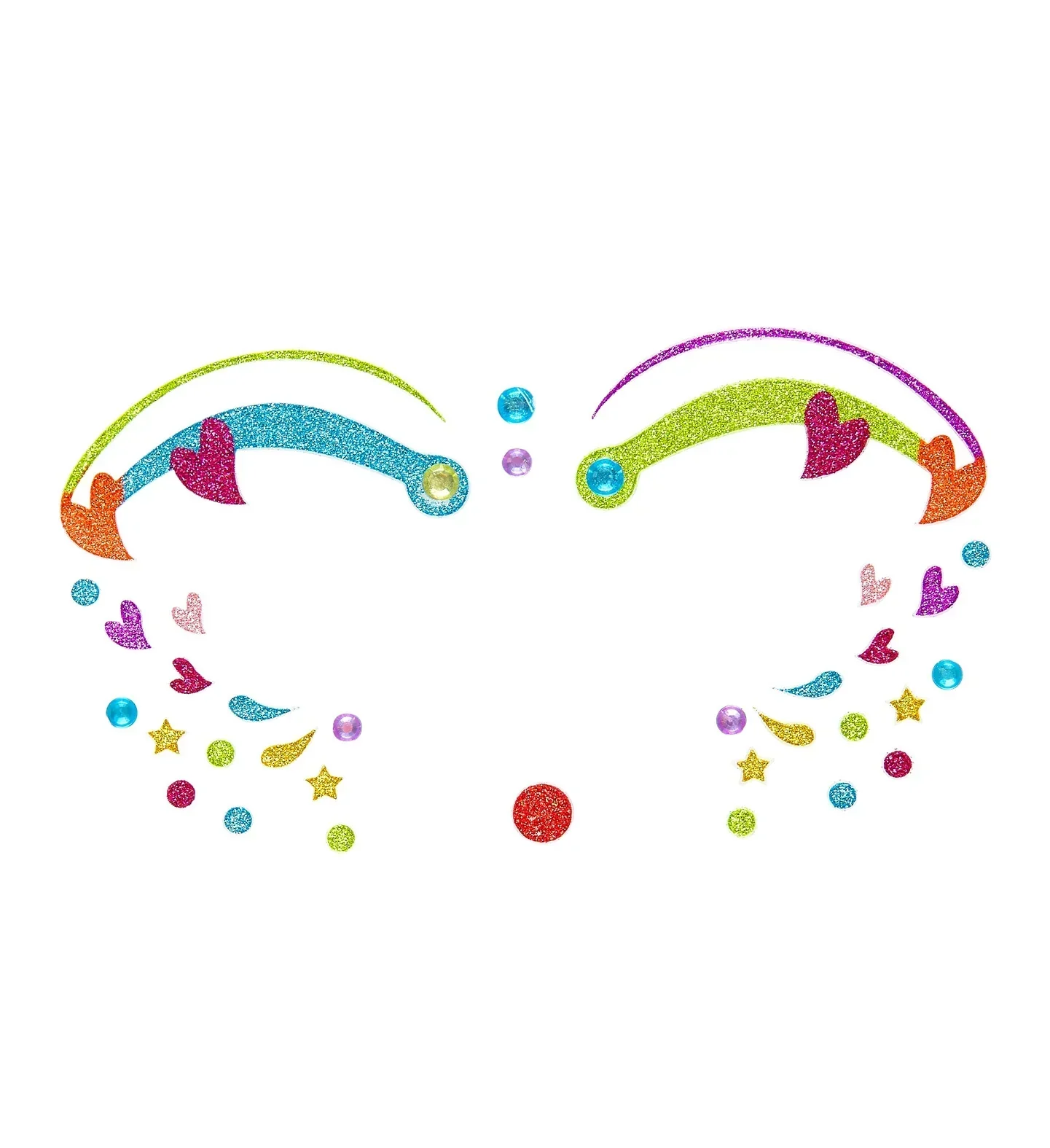 Set de Adhesivos de Payaso con Purpurina - Image 4