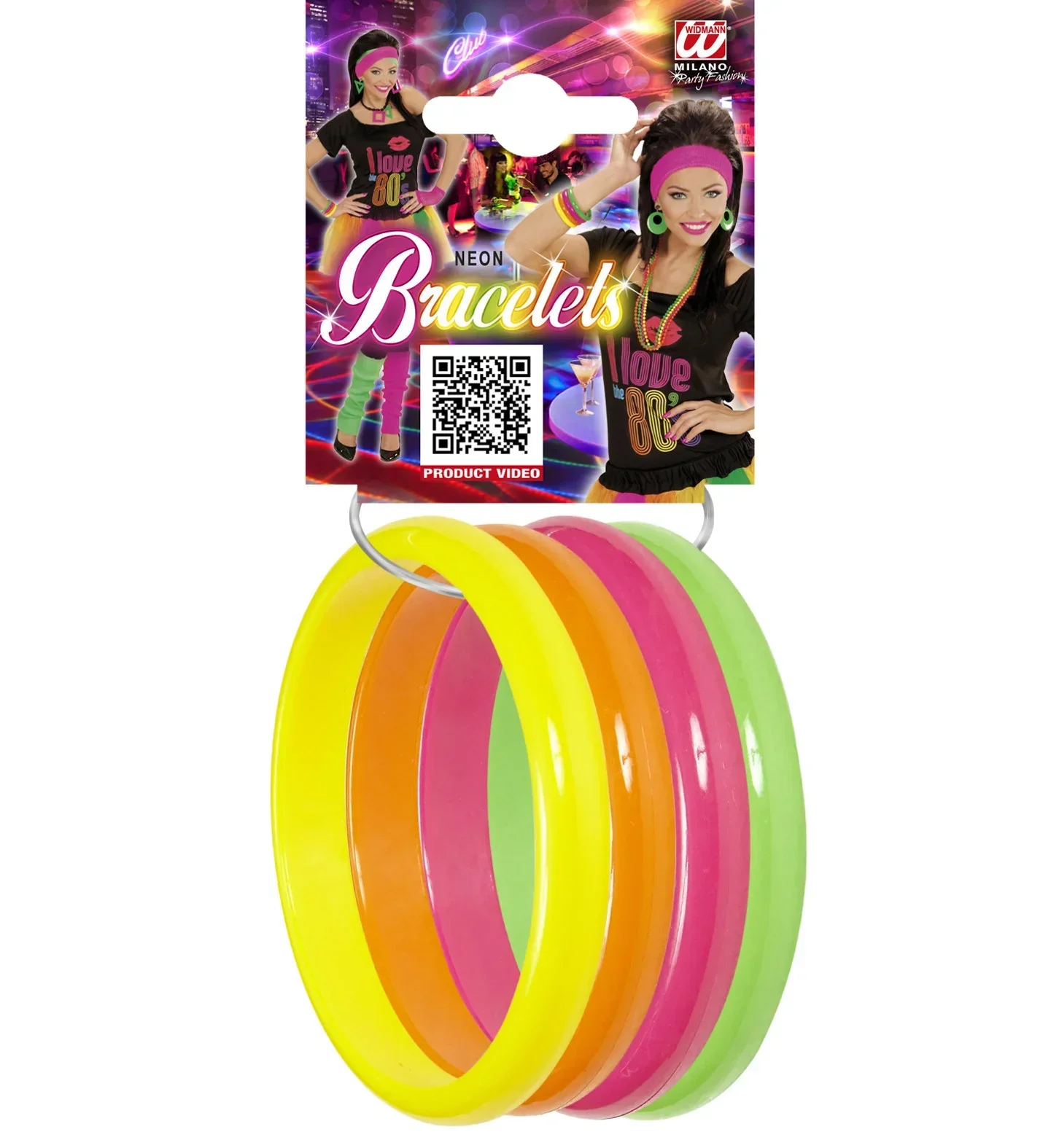 Set de Brazaletes Años 80 en Colores Neón - Image 4