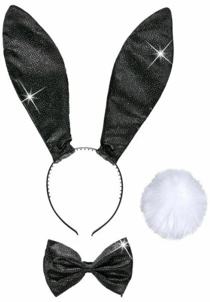 Set de Conejita de Playboy Negro
