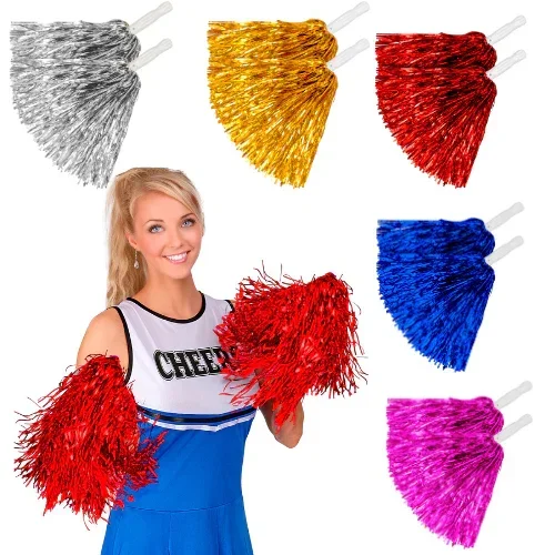 Set de Pompones Metalizados en Colores