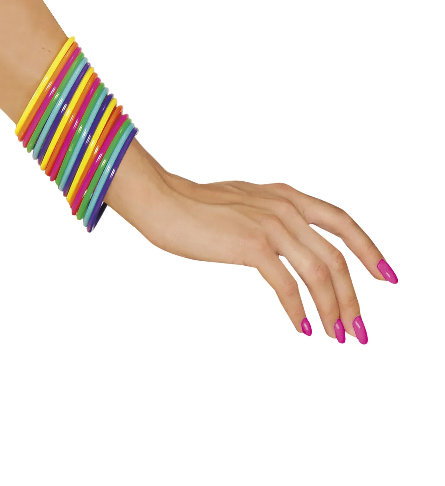 Set de Pulseras Años 80 en Colores Neón - Image 2