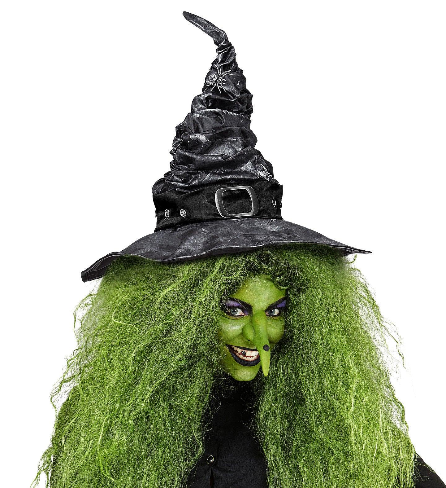Sombrero de Bruja con Arañas Efecto Envejecido - Image 2