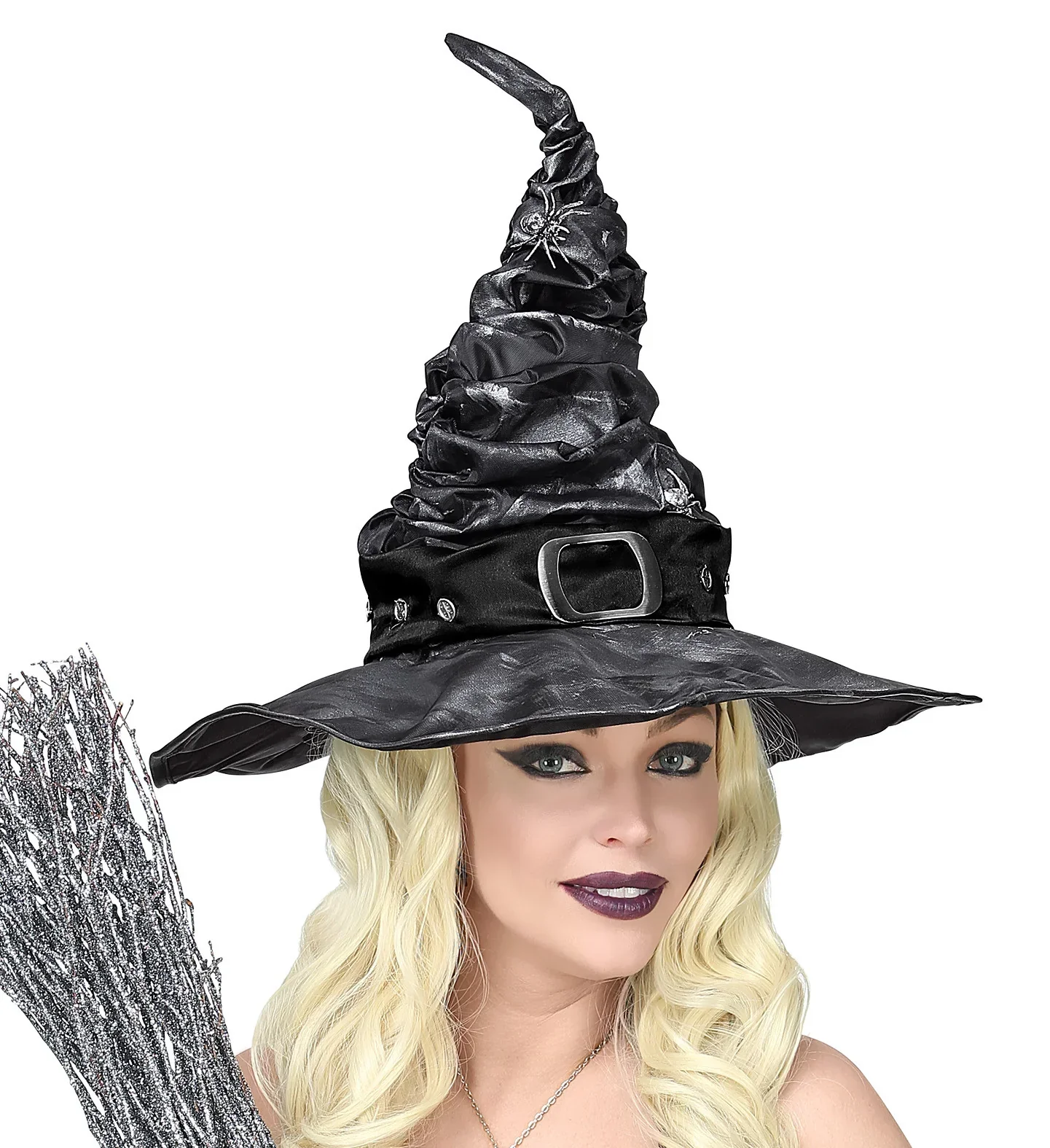 Sombrero de Bruja con Arañas Efecto Envejecido - Image 3