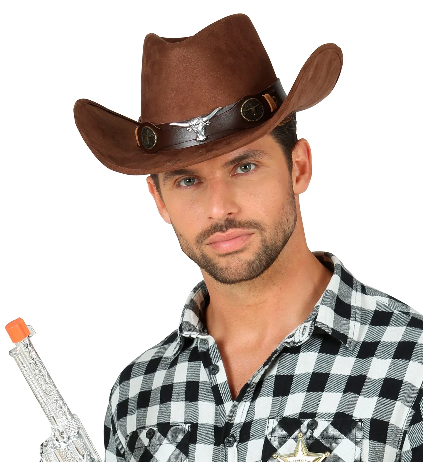 Sombrero de Cowboy Marrón Premium - Image 4