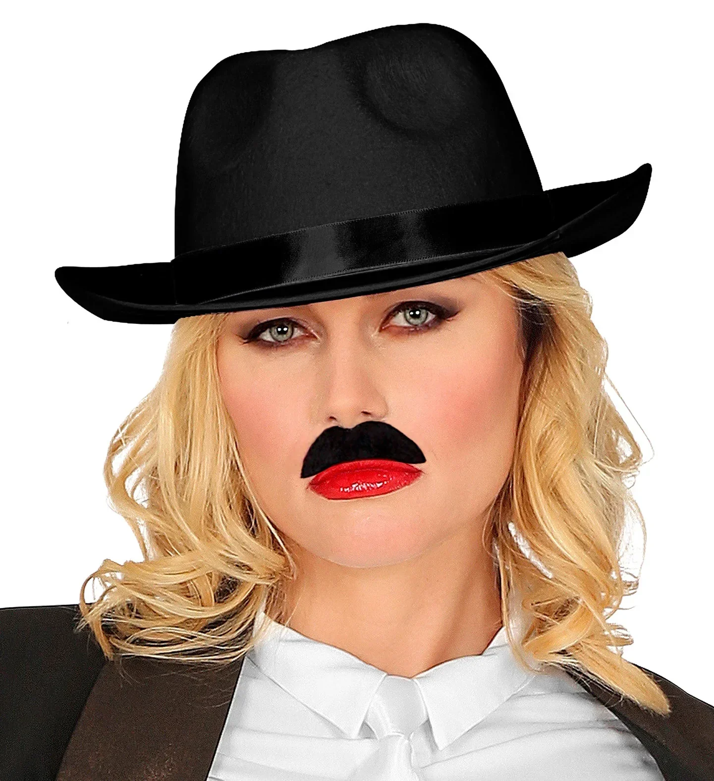 Sombrero de Gangster Años 20 Negro - Image 3