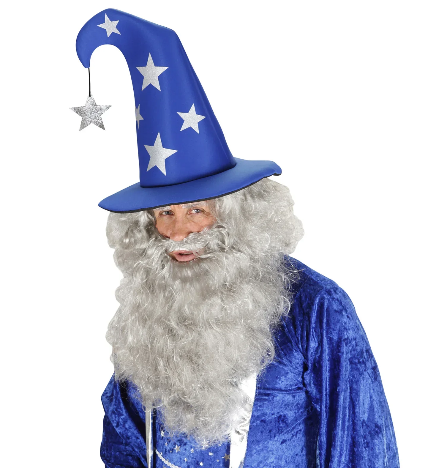 Sombrero de Mago Azul con Estrellas - Image 3