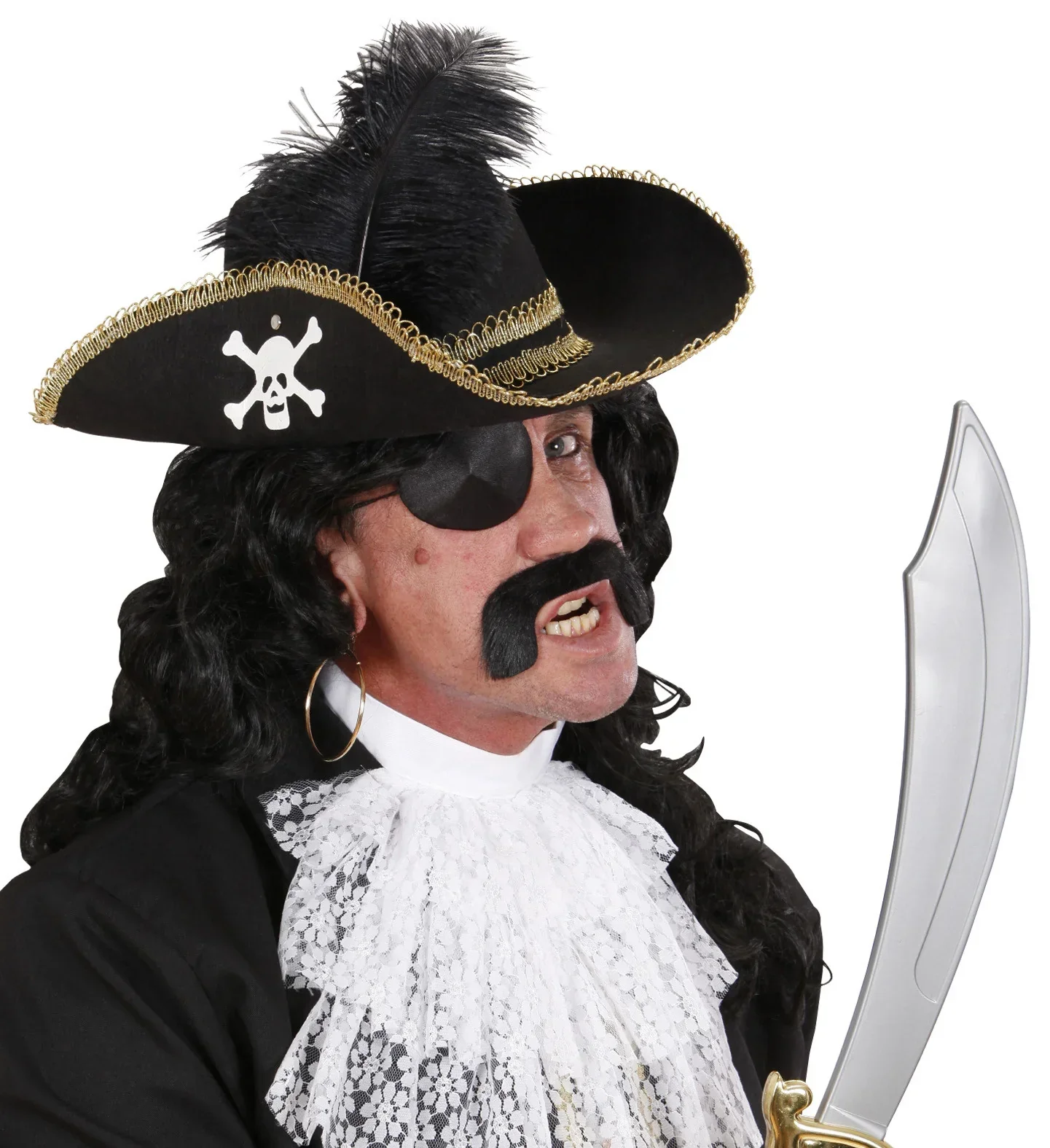 Sombrero Pirata Elegante con Pluma - Image 3
