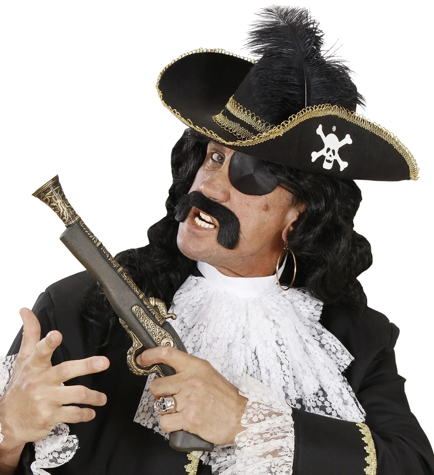 Sombrero Pirata Elegante con Pluma - Image 5