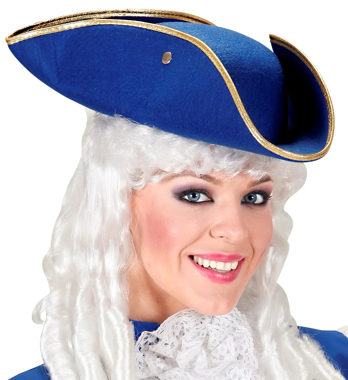 Sombrero Tricornio de Época Azul - Image 3