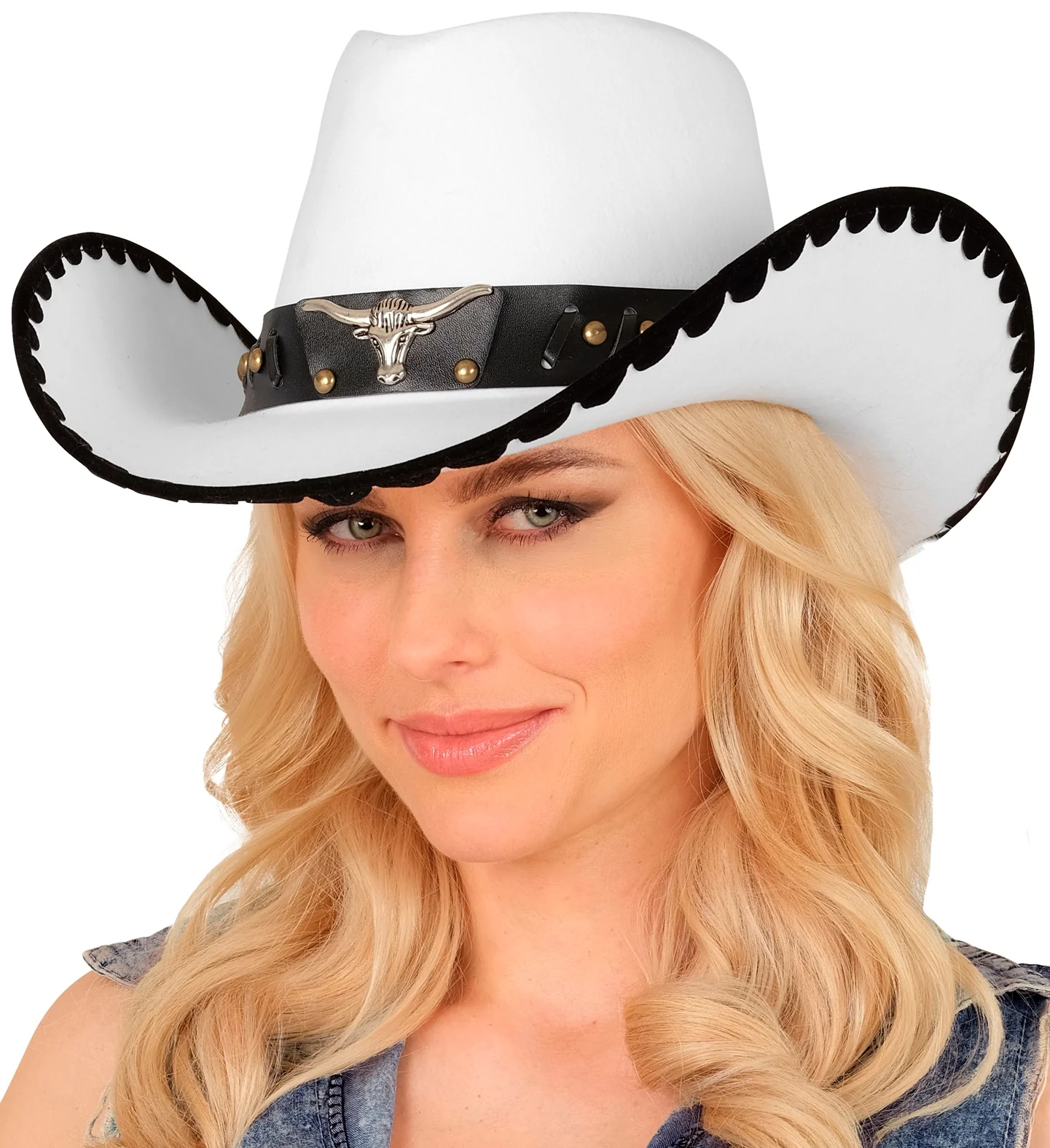 Sombrero de Vaquero Tejano Blanco - Image 4