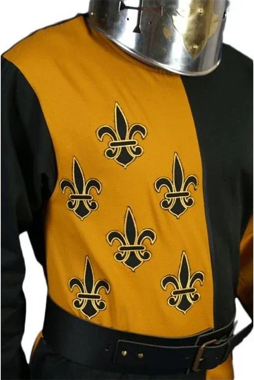 Traje Medieval Lancelot color Mostaza para Hombre - Image 3