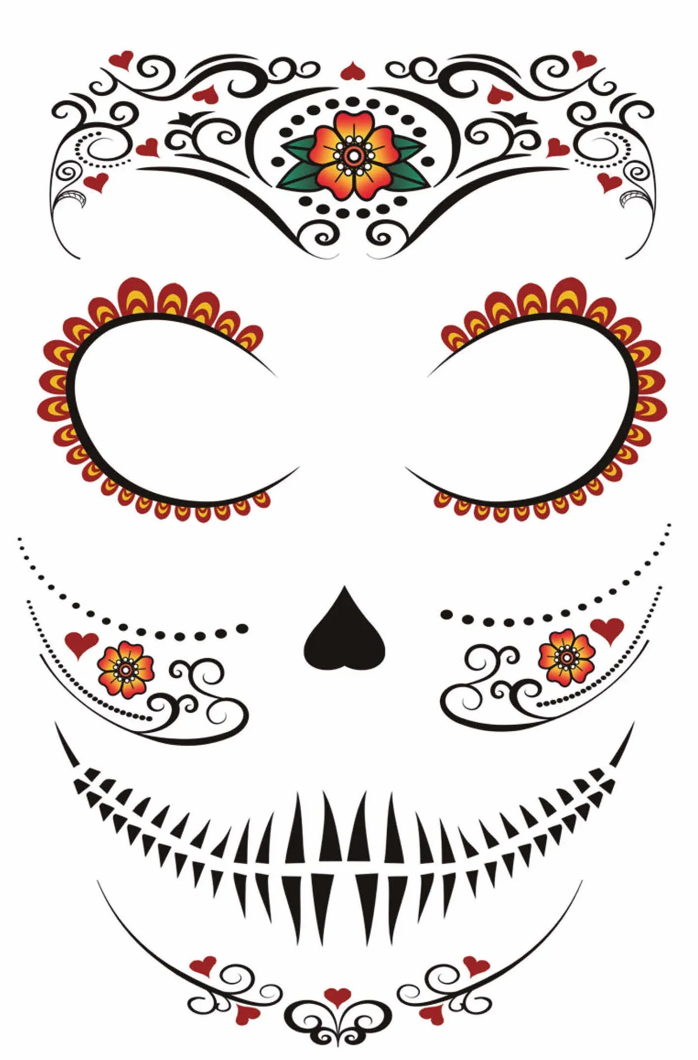 Tatuaje de Catrina para la Cara - Image 2