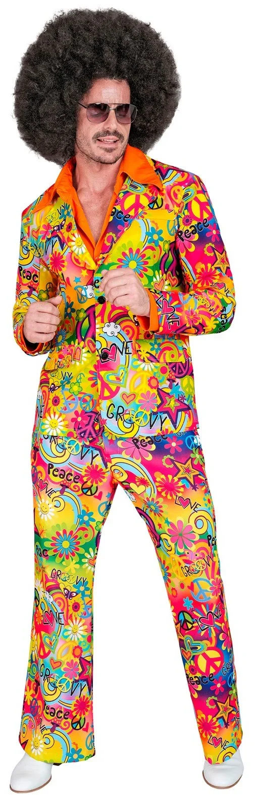 Traje Años 60 con Estampado Hippie para Hombre - Image 3