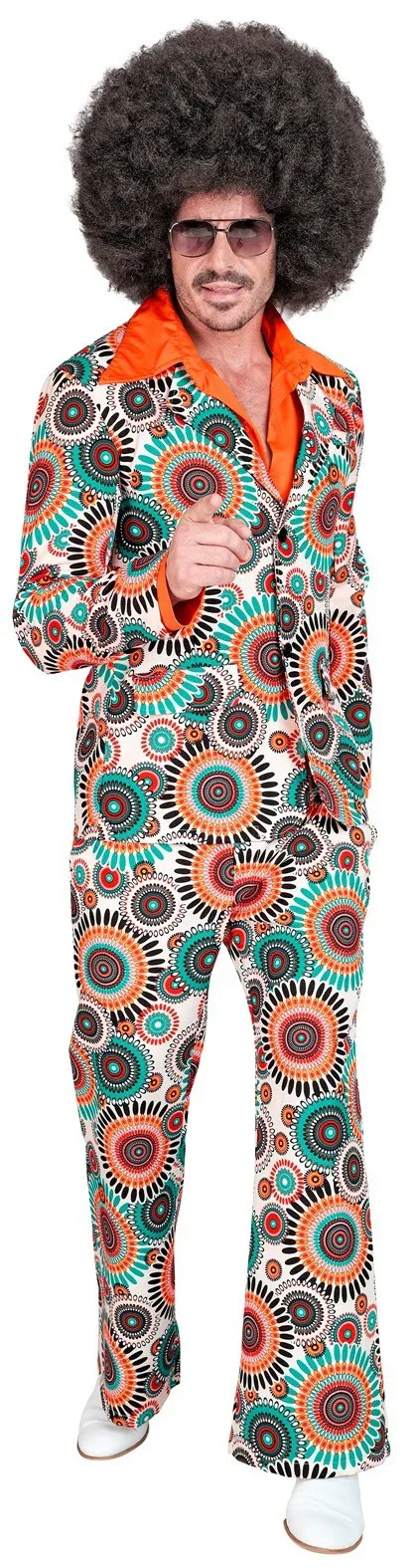 Traje Años 60 con Estampado Multicolor para Hombre - Image 3