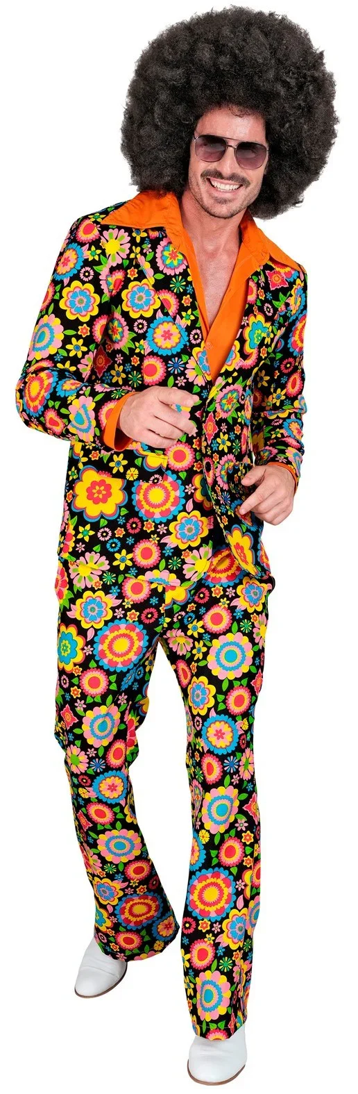 Traje Años 60 con Flores Multicolor para Hombre - Image 2