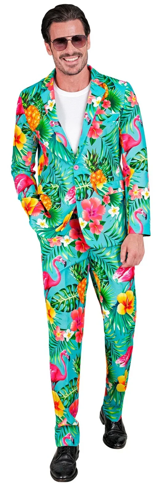 Traje con Estampado Hawaiano Tropical para Hombre - Image 2