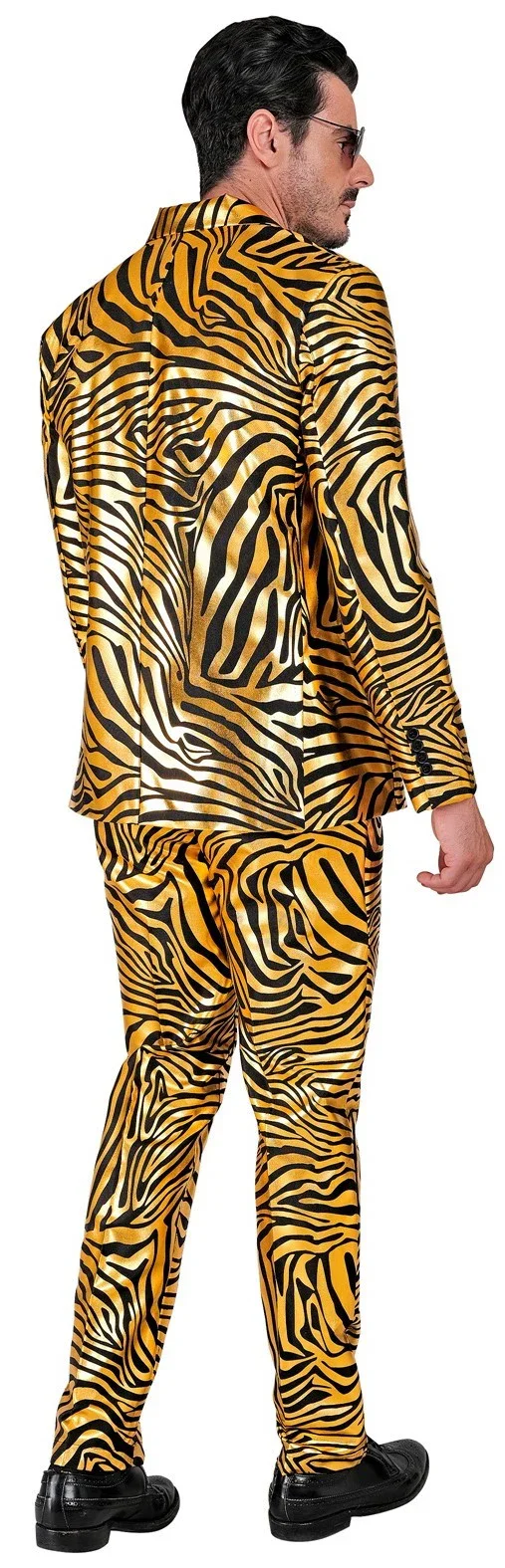 Traje con Estampado de Tigre Dorado para Hombre - Image 3